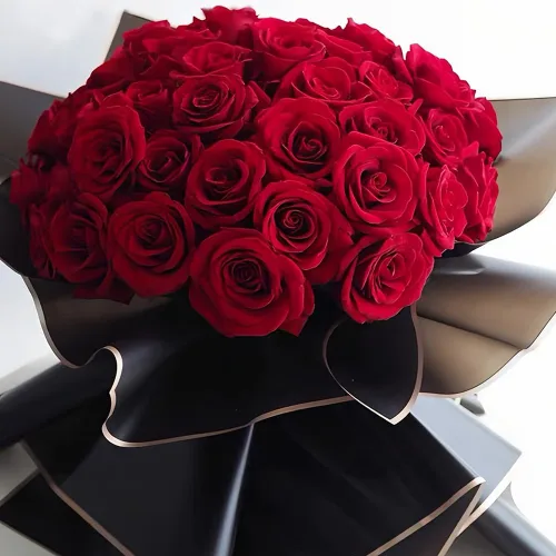 Miniatura 5 de BBJ WRAPS Papel de regalo de ramo de flores, papel de flores impermeable, papel coreano negro para ramos de flores de embalaje de regalos florales