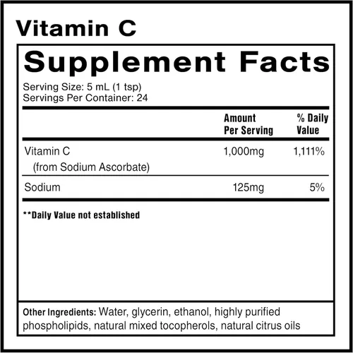 Miniatura 2 de Quicksilver Scientific Vitamina C liposomal – Suplemento de vitamina C líquido tamponado de 1000 mg – Apoyo inmunológico + antioxidante – Liposomas