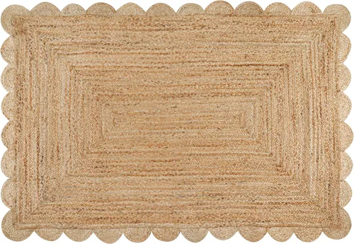 Miniatura 14 de Savi Home Alfombra de yute natural de 4 x 6 pies – Alfombra de granja trenzada tejida a mano de 72 x 48 pulgadas, alfombra de entrada en telar