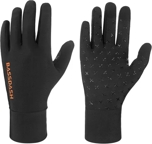Miniatura 16 de BASSDASH Guantes de caza de camuflaje para hombres UPF 50+ Guantes ligeros con pantalla táctil para pesca, senderismo y actividades al aire libre