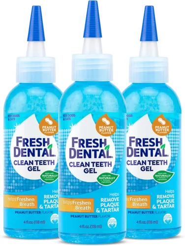Naturel Promise Fresh Dental Clean Teeth Gel de 4 onzas líquidas, mantequilla de maní – Ayuda a eliminar la placa, el sarro y refrescar el aliento –
