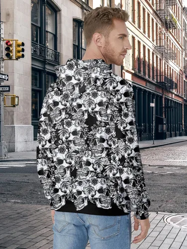Miniatura 4 de uideazone Sudadera con capucha con estampado 3D para hombre y mujer, con bolsillo tipo canguro