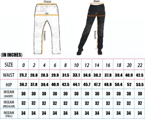 Miniatura 6 de Postropaky - Pantalones de esquí de nieve para mujer, impermeables, aislados, softshell, snowboard, cierre inferior de pierna