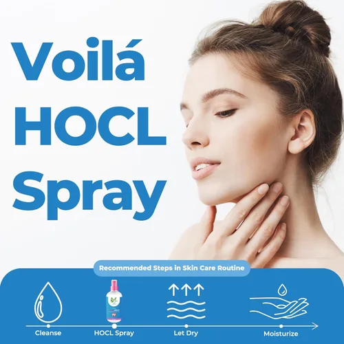 Miniatura 3 de VoilaVe HOCL Spray Spray de ácido hipocloroso para la piel HOCL Tónico facial y corporal para acné, cicatrices, enrojecimiento, irritaciones
