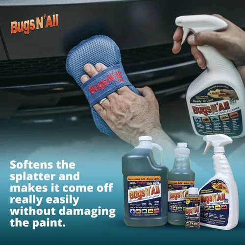 Miniatura 7 de Bugs N' All Limpiador y Desengrasante Multiusos para Coche - Concentrado Removedor de Insectos y Alquitrán de 1 Galón - Limpiador Exterior Seguro