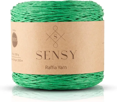 Miniatura 41 de Sensy Premium - Hilo de rafia multicolor (185 yardas, 100% papel, 400)