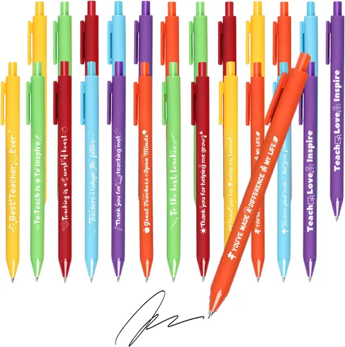 Miniatura 13 de 12 bolígrafos inspiradores motivacionales con citas positivas, regalos inspiradores para profesores, enfermeras, trabajadores, oficina, suministros