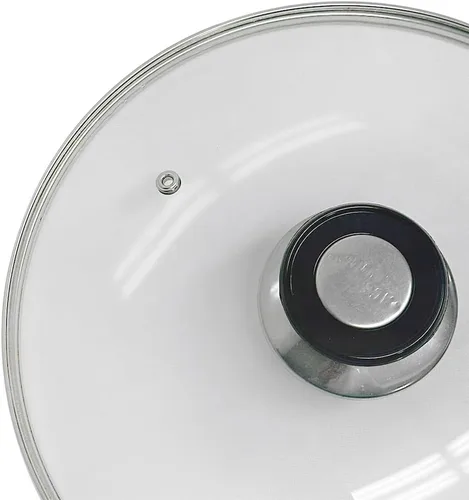 Miniatura 3 de Tapa de vidrio templado de repuesto de 7 "para sartén, sartén con mango resistente al calor