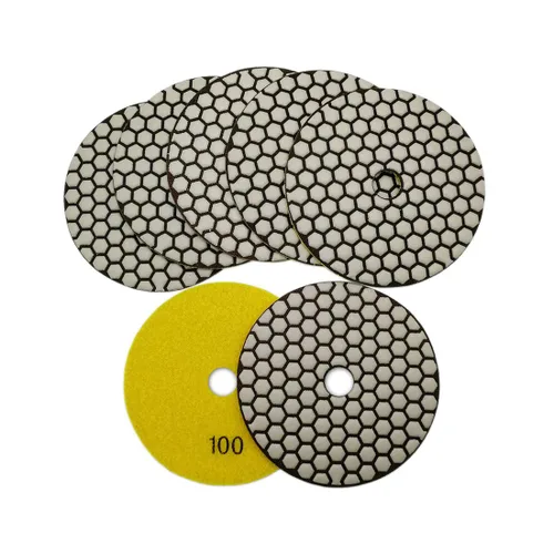 Miniatura 5 de SHDIATOOL Almohadillas de pulido de diamante seco de 3 pulgadas Grit 50 para cuarzo de mármol de granito (paquete de 7)