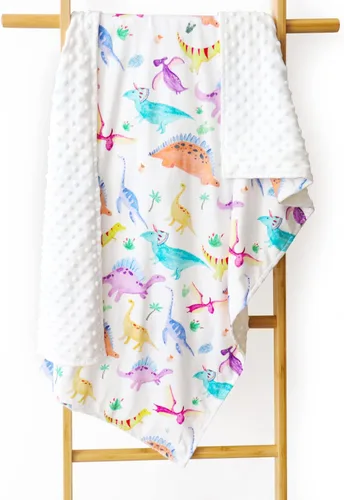 Miniatura 9 de Manta de bebé para niñas y niños, manta de visón súper suave de doble capa con respaldo de puntos, manta de cama de bebé recién nacido, manta