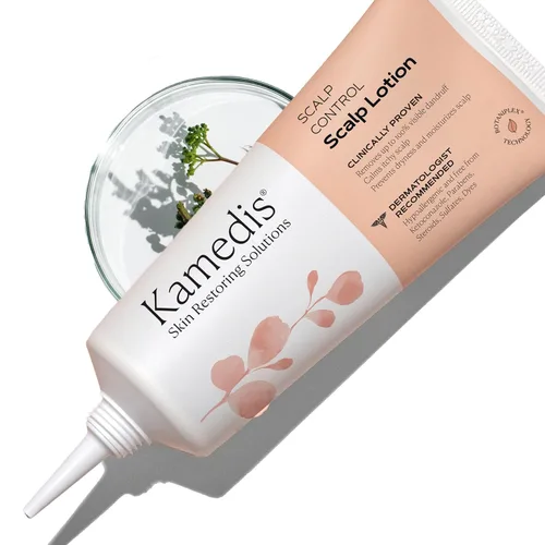 Kamedis Loción botánica hidratante para el cuero cabelludo. Para desintoxicación contra la caspa, piel seca, con picazón, escamosa y sensible.