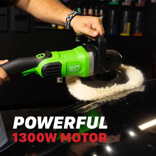 Miniatura 6 de Maxshine Pulidora rotativa M1300 Pro de 7 pulgadas, 1300 W, 6 velocidades, rosca de 5/8 pulgadas, herramienta de detallado automático para 7" M1300