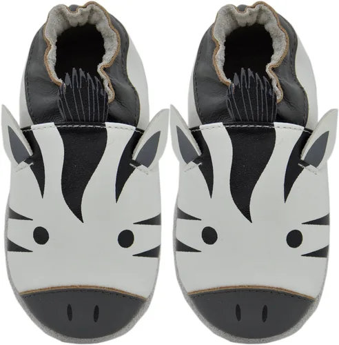 Miniatura 2 de Zapatos unisex de cuero con suela suave para niños y niñas, botines para cuna