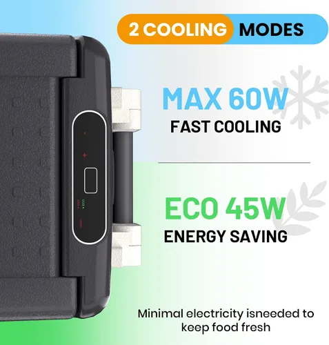 Miniatura 2 de TROPOW Refrigerador de 12 voltios, enfriador eléctrico portátil de 32QT (30L), congelador portátil de 12V/24V DC 110-240V AC, refrigerador de 12V