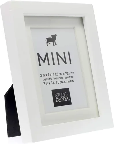 Miniatura 4 de Studio Decor Mini marco de 2 x 3 pulgadas con paspartú, paquete de 24
