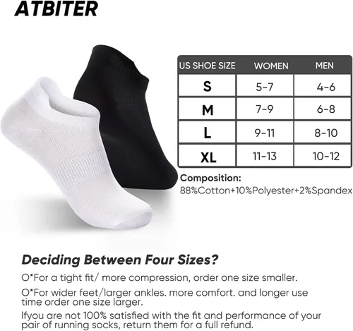 Miniatura 2 de ATBITER Ankle Socks Women's Thin Athletic Running Low Cut No Show Socks With Heel Tab 468Pairs