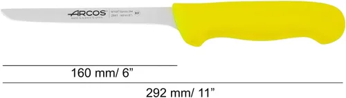 Miniatura 2 de Arcos Cuchillo deshuesador de acero inoxidable nitrum de 6 pulgadas y hoja de 6.299 in. Cuchillo de carnicero profesional para cortar huesos