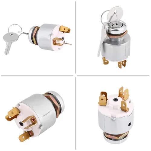 Miniatura 7 de Interruptor de llave, SPB501 Interruptor de encendido con 2 llaves, 12V Interruptor de encendido universal de 3 posiciones para automóvil, tractor