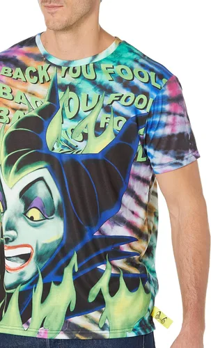 Miniatura 5 de Disney Camiseta Villains x Heidi Klum Maleficent Fire Tie Dye para mujer Sublimation