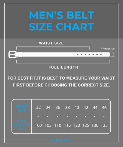 Miniatura 8 de CHAOREN Cinturón de vestir para hombre Cinturón de cuero genuino para hombres de 1 18 pulgadas formal compañero perfecto para zapatos de vestir