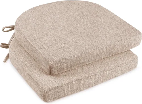 Miniatura 12 de downluxe Cojines para sillas de interior para sillas de comedor, almohadillas de espuma texturizadas suaves y cómodas para sillas de cocina