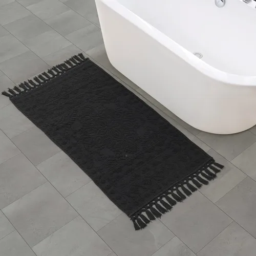 Miniatura 69 de French Connection Nellore Alfombras de Baño, Tapetes de Baño Tejidos y con Cuentas, Tapetes de Baño Duraderos y Gruesos para Baño y Alfombras