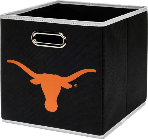 Miniatura 39 de Franklin Sports Cubos de almacenamiento de tela del equipo universitario de la NCAA hechos para adaptarse a organizadores de almacenamiento