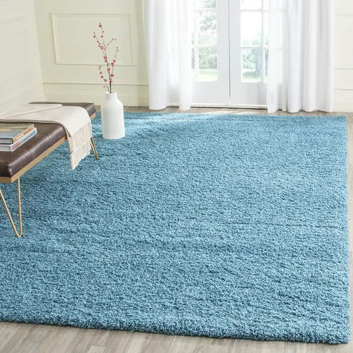 Miniatura 14 de SAFAVIEH Laguna Shag Collection - Alfombra decorativa, 2 pies 3 pulgadas x 4 pies, color beige, diseño sólido, no desprende pelusa y de fácil