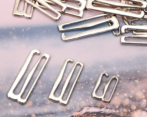 Miniatura 2 de Tupalizy Ganchos de metal para brasier para coser bikini halter tops traje de baño, lencería, traje de baño, diapositivas de ajuste, 60