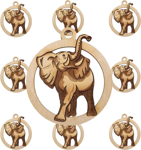 Miniatura 5 de Elephant Ornament, Elephant Christmas Decorations, Zoo and Safari Animals Ornaments Keepsakes and Souvenirs