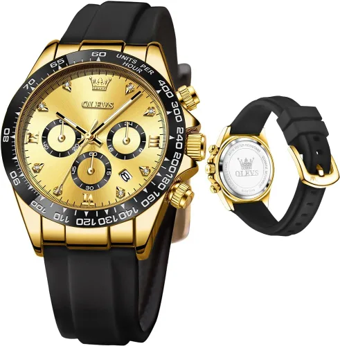 Miniatura 13 de OLEVS Relojes de diamante de lujo pequeños para mujer - Pulsera de acero inoxidable, impermeables, analógicos, luminosos, con fecha, relojes