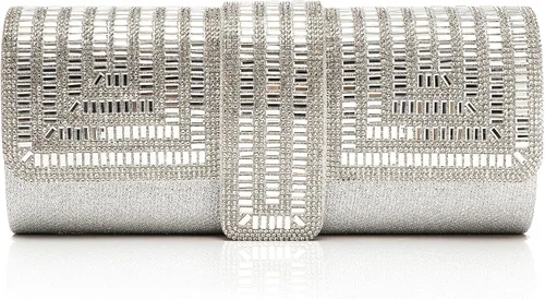 Miniatura 12 de Labair Bolso de noche y embragues para mujer, bolso de mano brillante con diamantes de imitación, bolso formal para fiesta de boda.