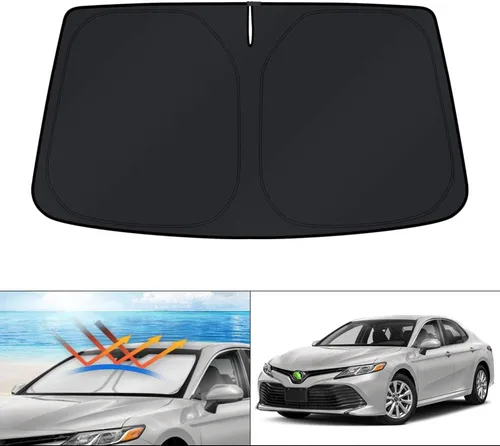 Miniatura 251 de KUST - Parasol plegable para parabrisas para Ford Ranger, accesorios 2019-2025 2026, parasol personalizado para ventana, protector solar plegable