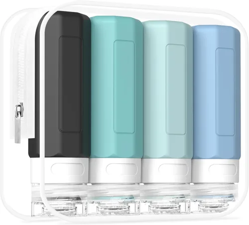 Miniatura 9 de Redfly Botellas de viaje para artículos de aseo personal, contenedores de tamaño de viaje aprobados por la TSA de 3 oz, sin BPA, contenedores a