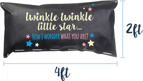 Miniatura 4 de Bolsa de caída de globos para revelación de género Twinkle, Twinkle Little Star