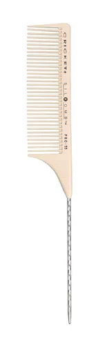 Cricket Silkomb Pro-55 Peine de cola de rata de diente ancho profesional para estilista para burlas, seccionar, separar, elevar, tejer, peinar el