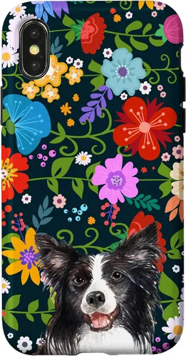 Miniatura 4 de Funda para iPhone 14 Border Collie Ditsy Flower Floral Pattern para mujer