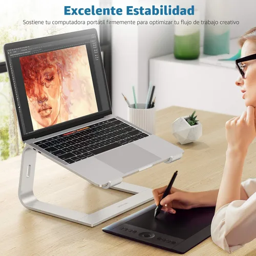 Miniatura 3 de OMOTON - Soporte desmontable de aluminio para laptop en escritorio, compatible con MacBook Air, Pro, Dell, HP, Lenovo y todas las laptops