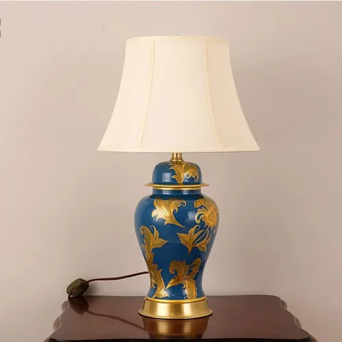 Miniatura 7 de Lamp for Desk Ceramic Table Lamp Bedroom Bedside Lamp Living Room Table Lamp Sofa Coffee Table Lamp Retro Hotel Decoration Desk Lamps for Home