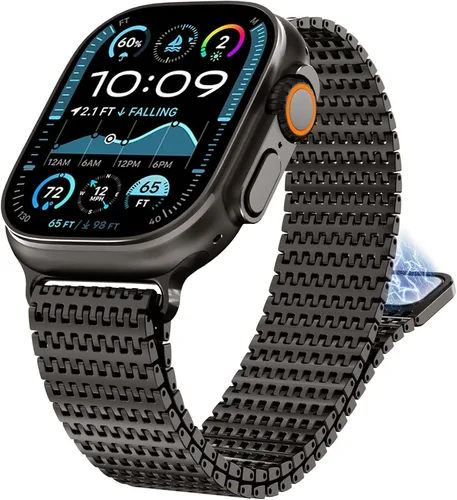 Miniatura 9 de WINGLE Correa de malla magnética para Apple Watch Band Ultra 3/2/1 de 1.929 in, 1.811 in, 1.772 in, 1.732 in, 1.654 in, 1.575 in, 1.614 in, 1.496