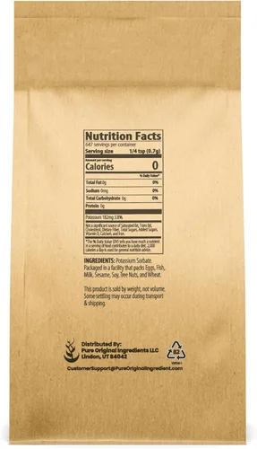 Miniatura 2 de Pure Original Ingredients Sorbato de potasio (1 lb) Elaboración casera y vinificación, aditivo y conservante de grado alimenticio