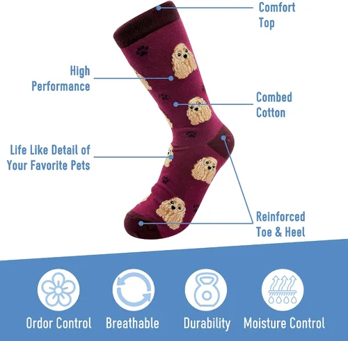 Miniatura 2 de Sock Daddy Cocker Spaniel - Calcetines unisex de raza de perro E&S Pets