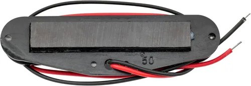 Miniatura 5 de Musiclily Pastilla media de bobina única de 1.969 in para Fender Strat Squier piezas de guitarra eléctrica, cubierta negra Negro