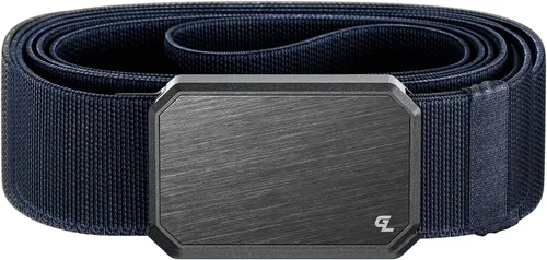 Miniatura 27 de Groove Life - Cinturón de nailon elástico para hombre con hebilla magnética de aluminio