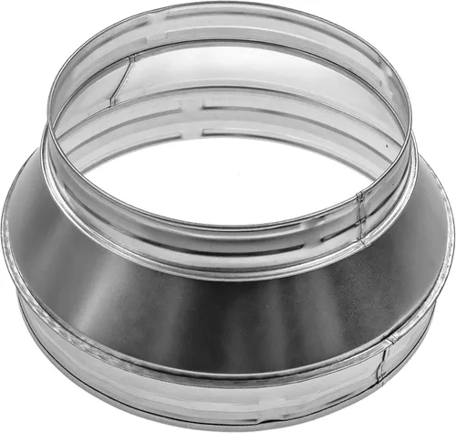 Miniatura 17 de Repa Market Reductor de conducto redondo macho de 4 a 3 pulgadas - Acoplador/aumentador de tubo de acero galvanizado - Acoplamiento para sistemas
