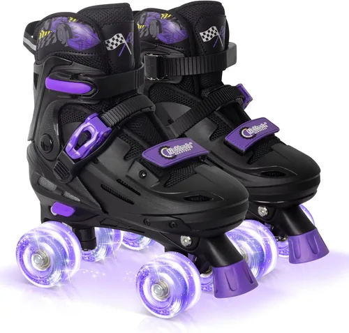 Miniatura 8 de Nattork - Patines ajustables para niños, chicos y chicas adolescentes de 4 a 16 años - Idea de regalo genial con diseño de auto de carreras