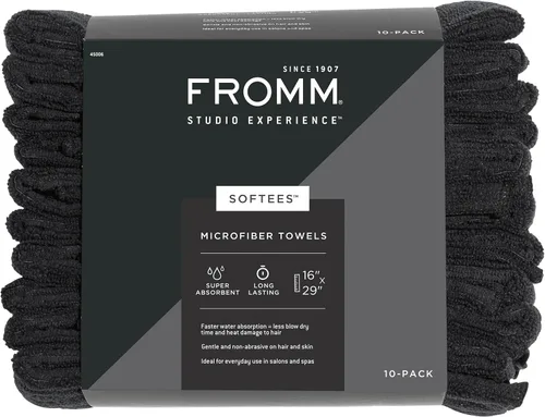 Miniatura 9 de Toallas de microfibra Fromm Softees para peluqueros, barberos, spa, gimnasio en Aqua, 16" por 29", 10 unidades. Toalla perfecta para el cuidado