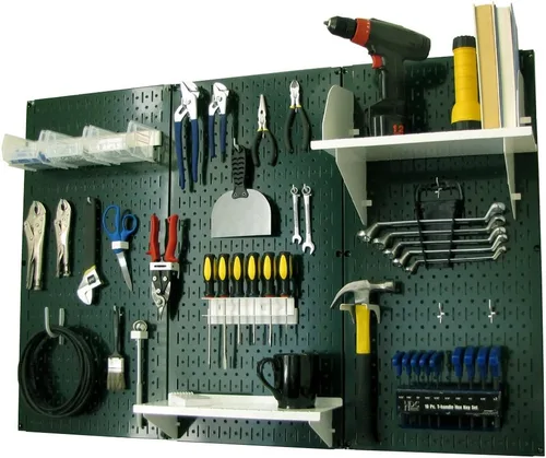Miniatura 15 de Organizador de herramienta control de pared 30-wrk-400wb estándar panel perforado mesa de trabajo de metal, 30-WRK-400 BB Negro