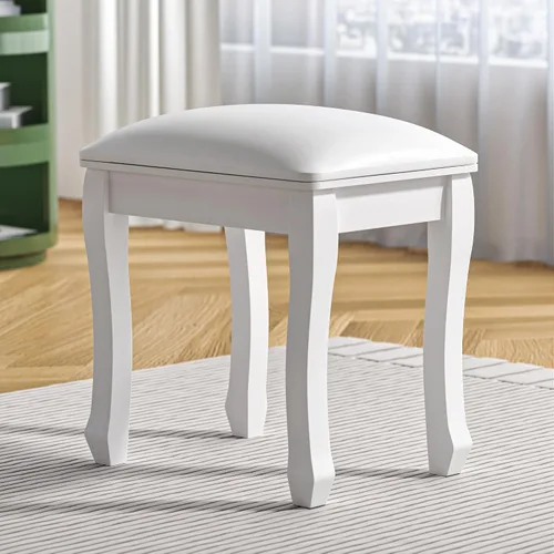 Taburete cuadrado para tocador, banco de maquillaje de algodón de alta elasticidad, moderno taburete acolchado para piano para sala de maquillaje,