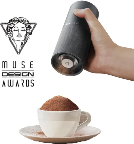 Miniatura 3 de CERA+ CGE01 - Molinillo de café portátil, molinillo de café eléctrico con 90 ajustes precisos de molienda, parada automática y un botón, grano